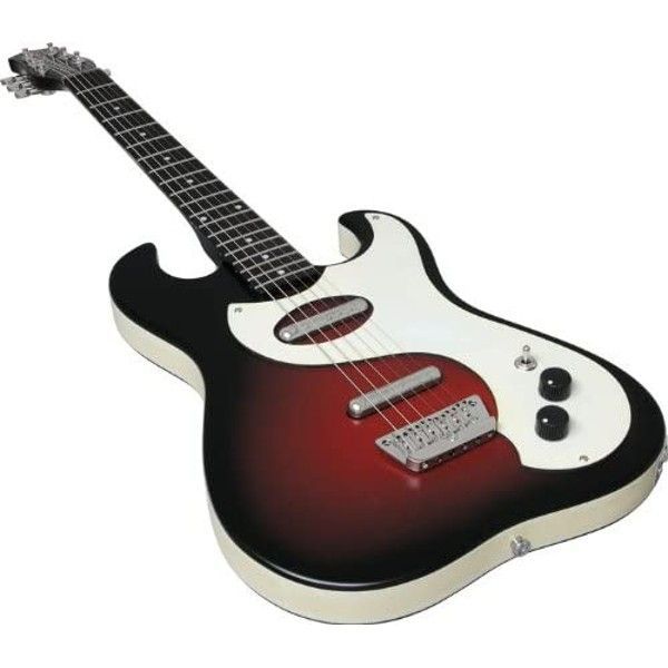 Guitarra Eléctrica Danelectro Red Sparkle Burst 63Dano-2