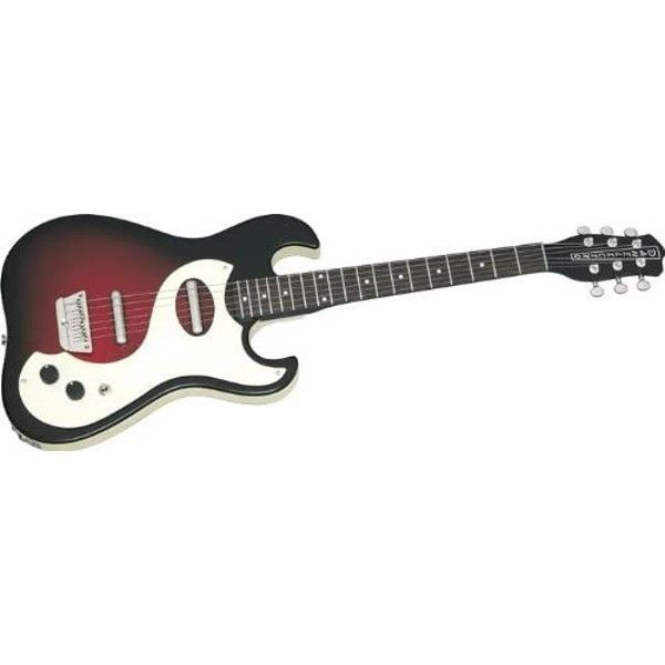 Guitarra Eléctrica Danelectro Red Sparkle Burst 63Dano-3