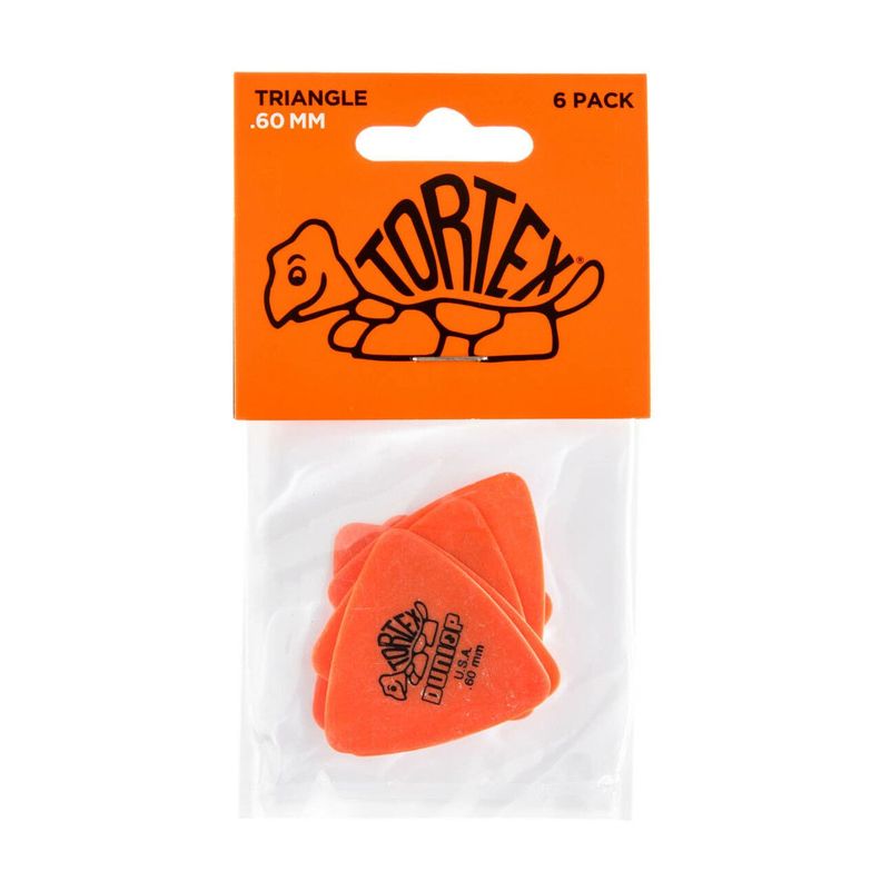 Uñeta Dunlop Tortex 431 Triangle 0.60 pack 6un-2