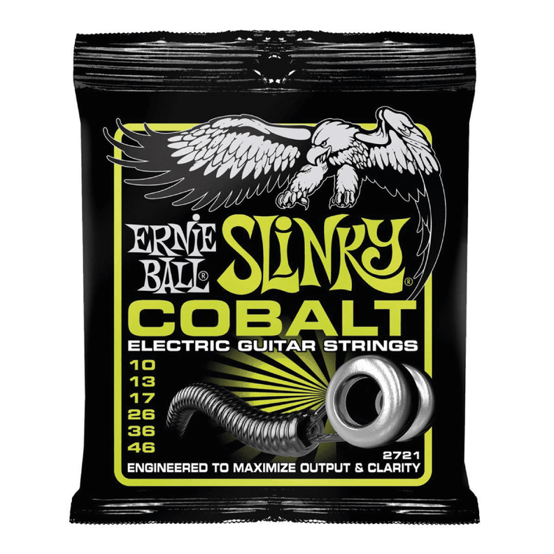 Set de Cuerdas Ernie Ball Guitarra Eléctrica Cobalto Slinky Regular 10-46 2721-0