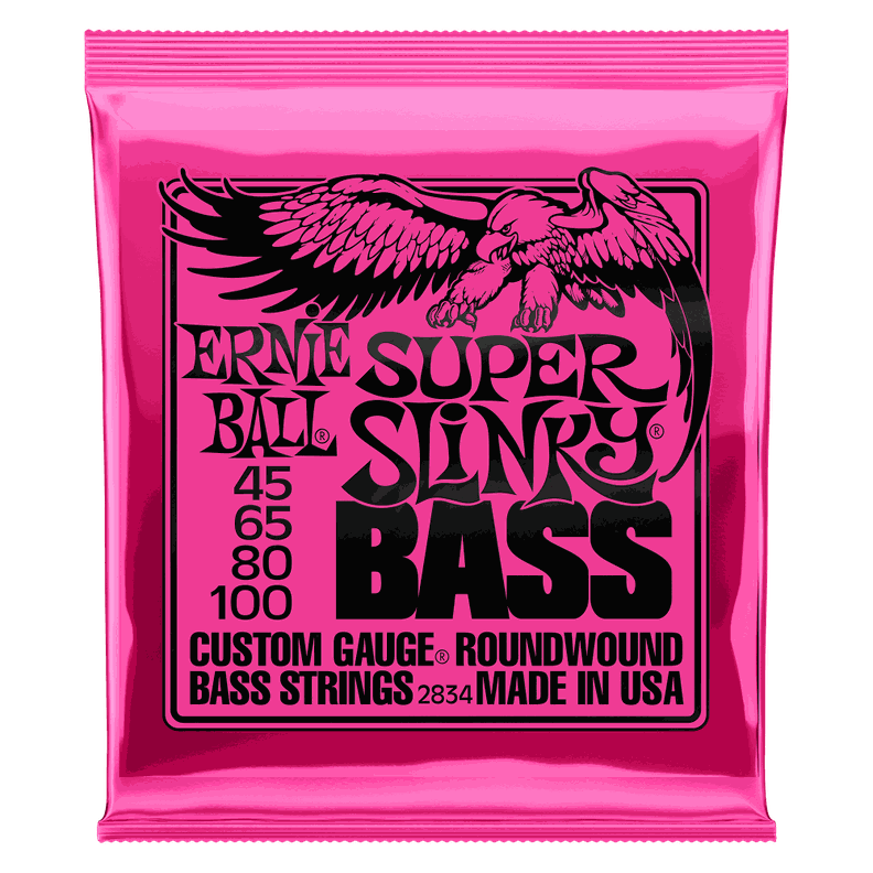 Cuerdas Bajo Eléctrico Super Slinky 45-100 Ernie Ball 2834-0