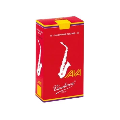 Cajas de cañas Saxo Alto JAVA RED Nº2.5 SR2625R Vandoren-0