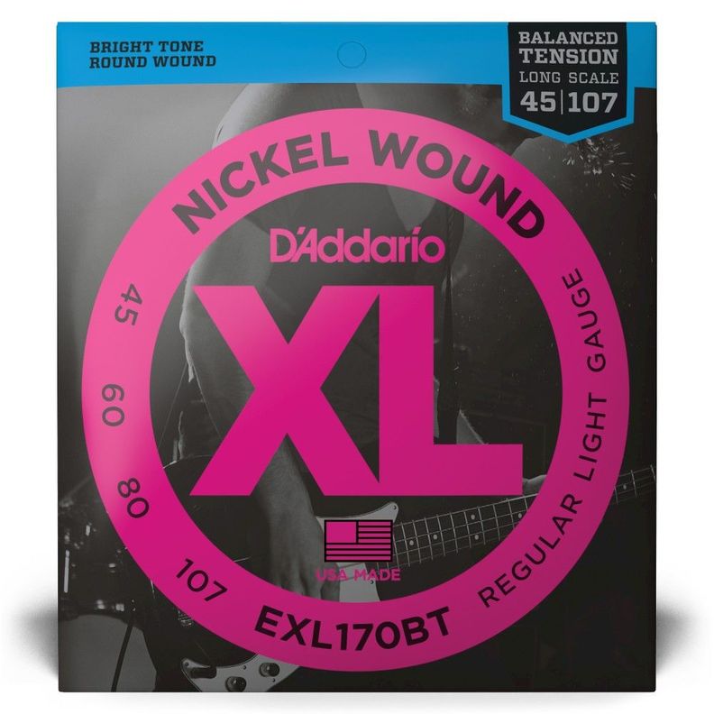 Set de cuerdas Bajo Bal XL 45-107 Long EXL170BT Daddario-0