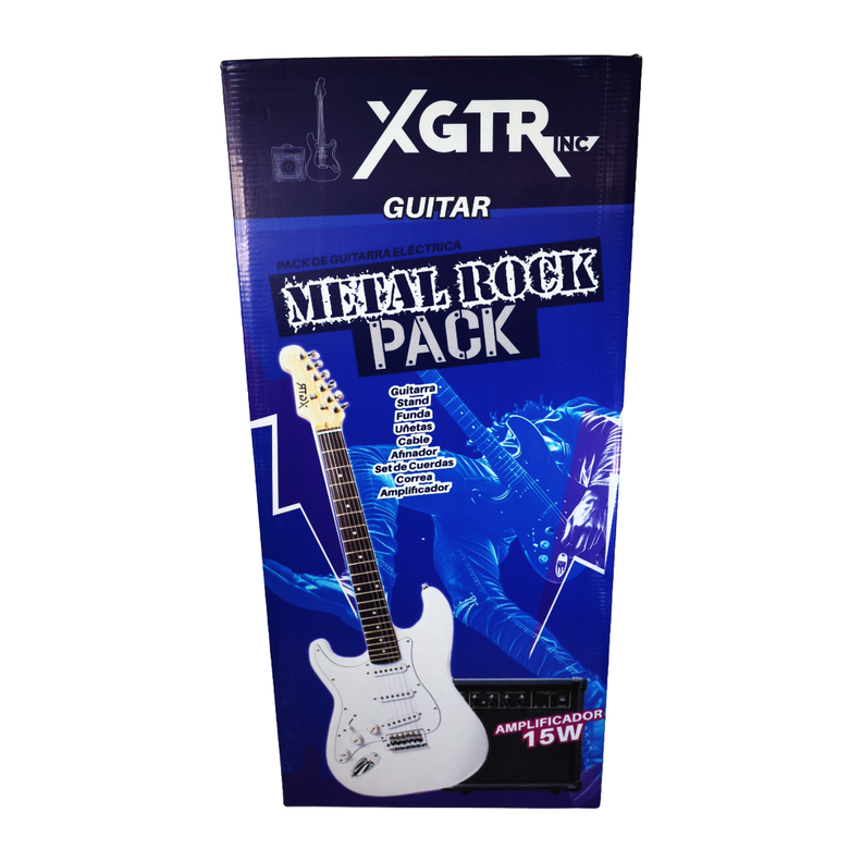 Pack Guitarra Eléctrica Left Hand Black ST111, Amp 15w XGTR-1