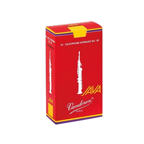 Cajas de cañas Saxo Soprano JAVA RED Nº SR303R 3 Vandoren-0