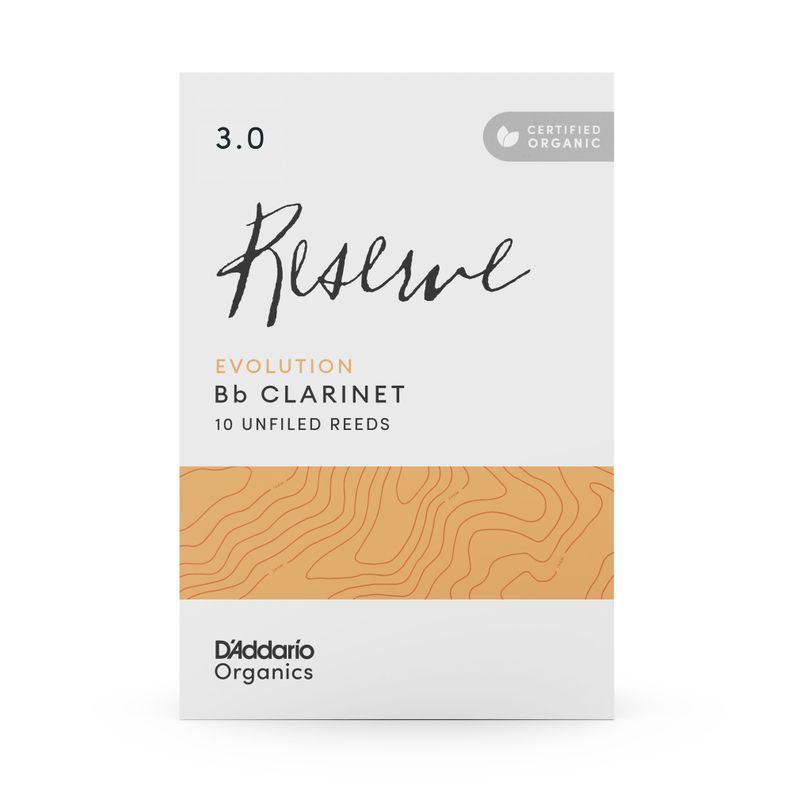 Cañas Clarinete Bb 3.0 Organic Reserve pack 10 Daddario-2