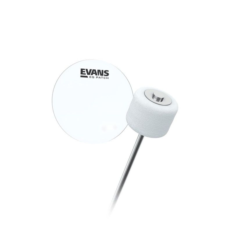 Parche De Refuerzo Para Bombo (Simple) EQPC1 Evans Blanco