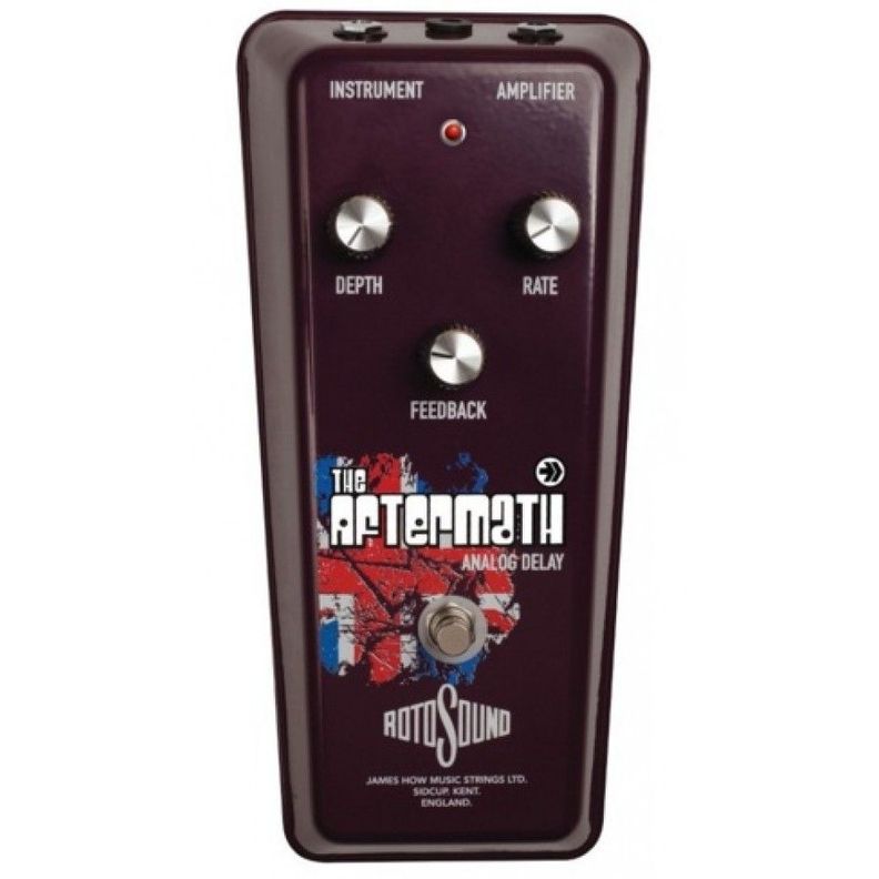 Pedal Analogo Delay Rotosound Ram1 Rojo Oscuro