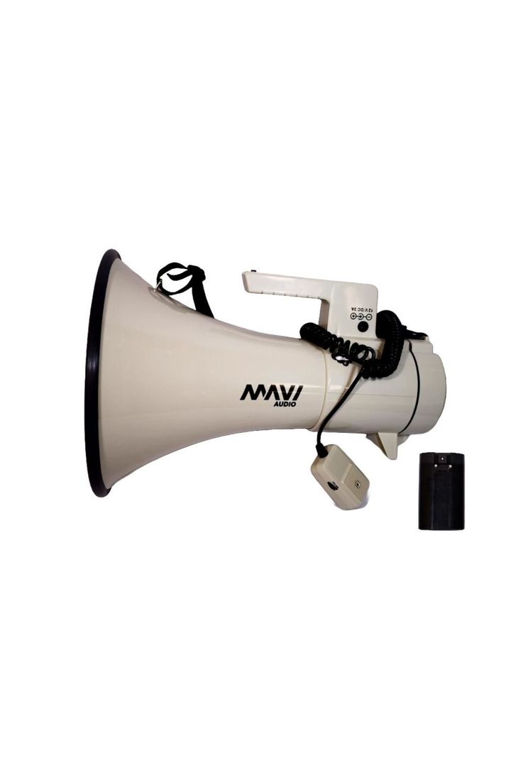 Megáfono Con Mic De Mano + Batería 80W Mavi-0