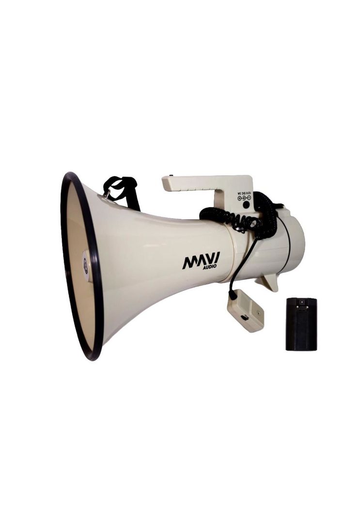 Megáfono Con Mic De Mano + Batería 80W Mavi-1