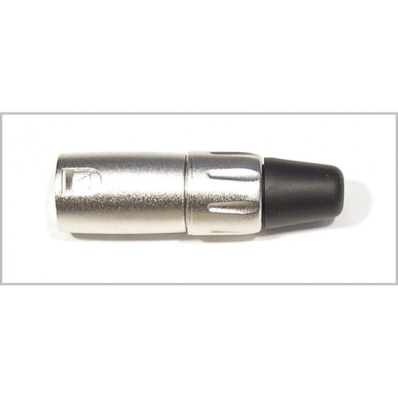 Conector Macho Plateado X-3213 2 uni Kirlin Negro
