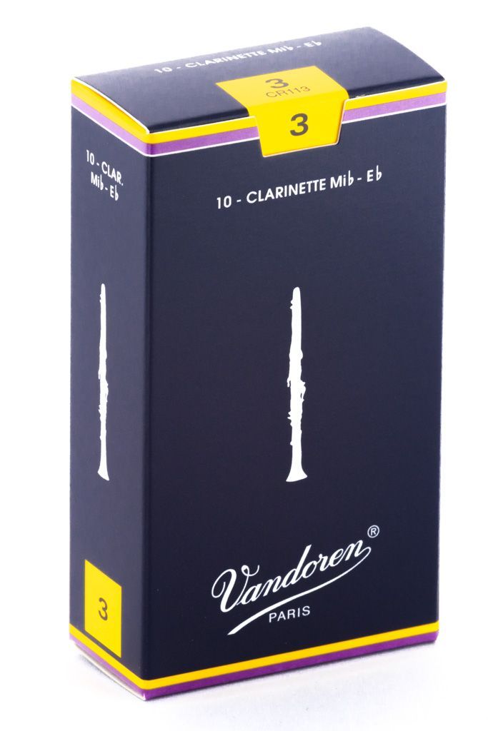 Cajas de canas Clarinete Mib TRADICIONAL No3.0 Vandoren Beige Natural