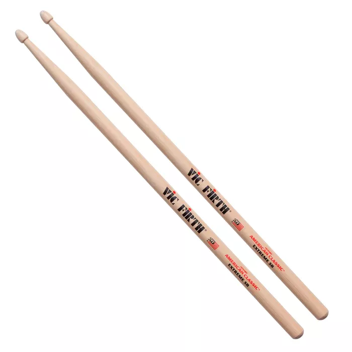 Baquetas Vic Firth 5B American Classic Punta de Madera-0