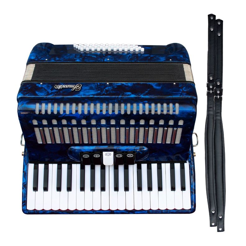 Acordeon Smussato 34K 48B 1307Bl Azul