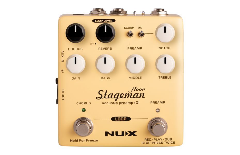 Preamplificador NUX de Guitarra Acústica Stageman Floor NAP-5-0