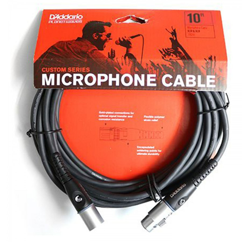 Cable Micrófono XLR 3mts. PW-M-10 Daddario-1