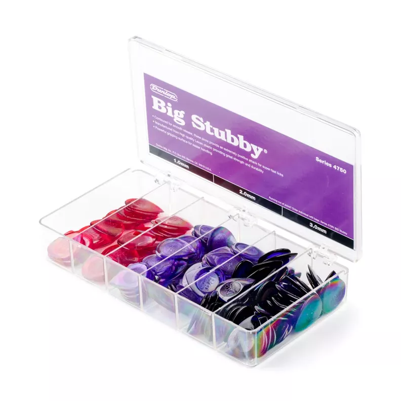 Caja de Uñetas Dunlop Big Stubby 4750 Gabinete 144 Uñetas-0