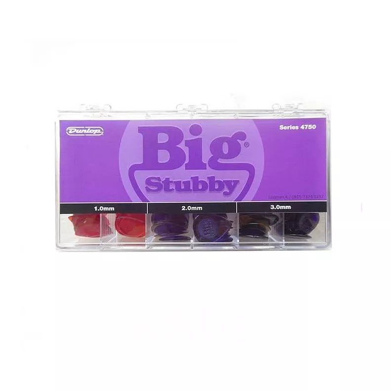 Caja de Uñetas Dunlop Big Stubby 4750 Gabinete 144 Uñetas-1