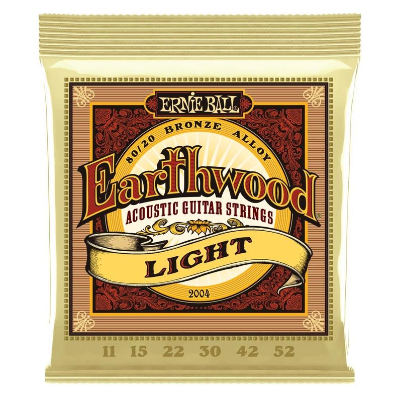 Set de Cuerdas Ernie Ball para Guitarra Acustica Earthwood Bronce 1152