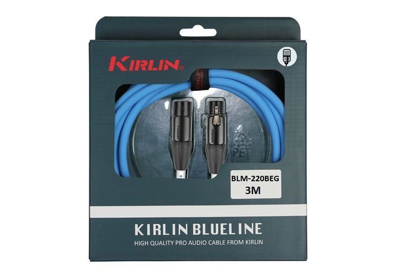 Cable Micrófono Kirlin blue-Line XLR 3M Blm-220-BEG-3