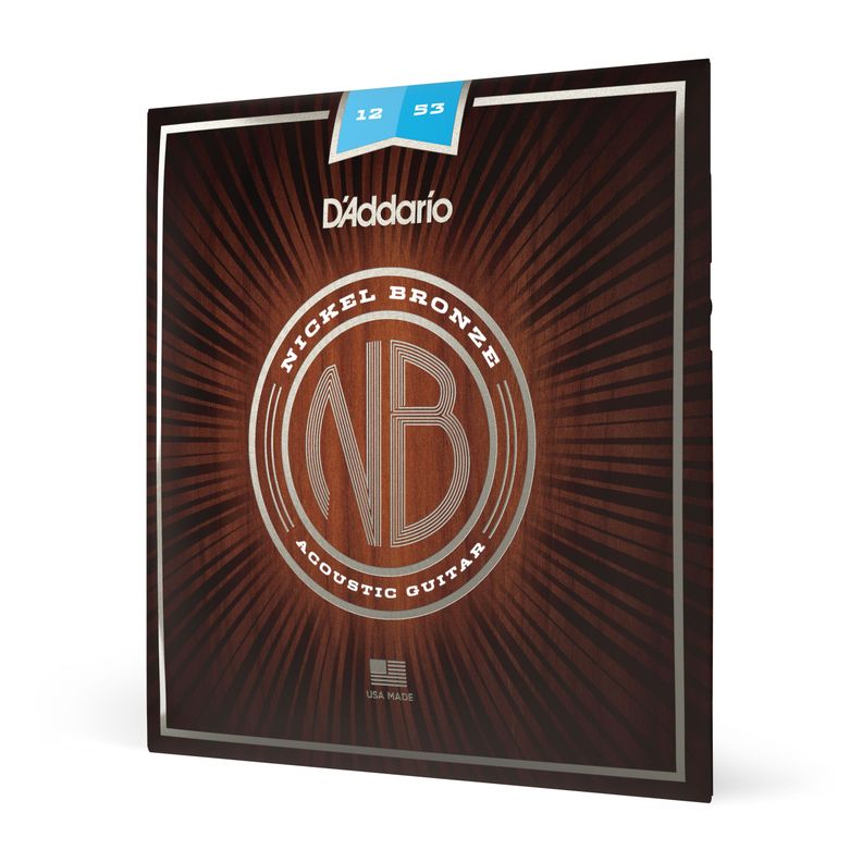 Set Cuerdas Guitarra Acustica Bronze 12-53 NB1253 Daddario Bronce