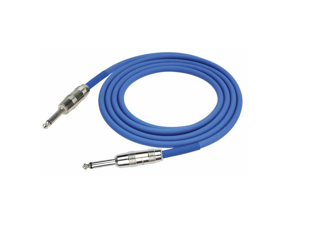 Cable Para Instrumento Azul Plug Kirlin 3 Metros Ipcv-241-3-0