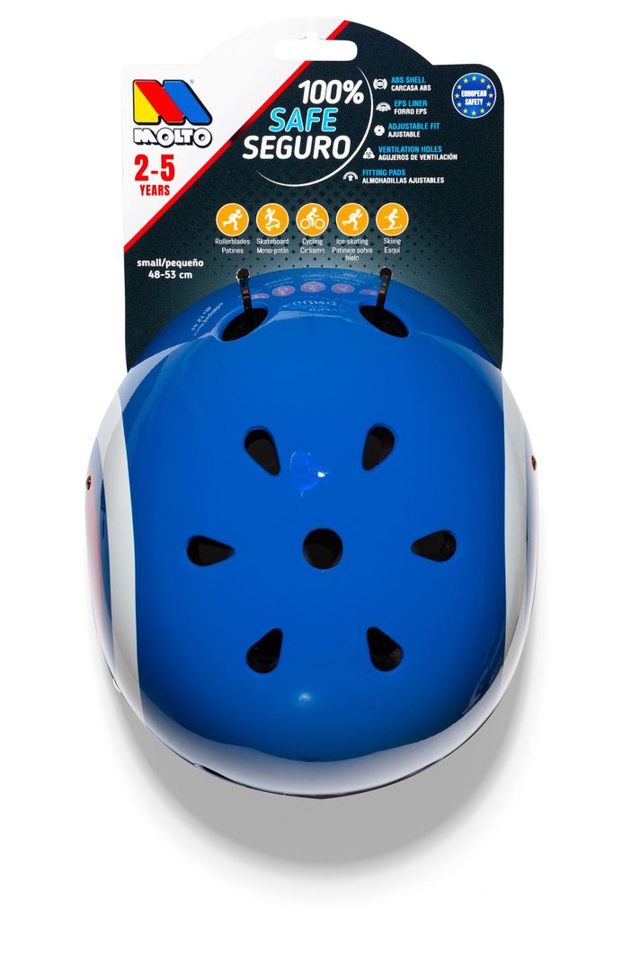 Casco Infantil Para Niños Azul Circle MOLTO-3