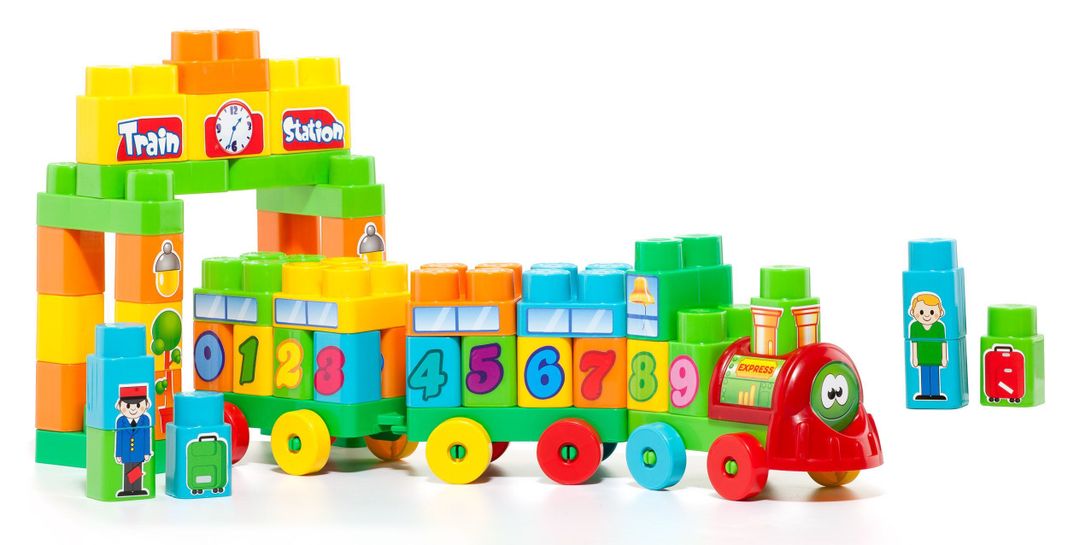 Tren Bloques 70 pcs. - Molto-0