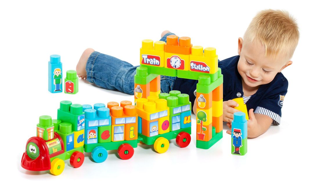 Tren Bloques 70 pcs. - Molto-2