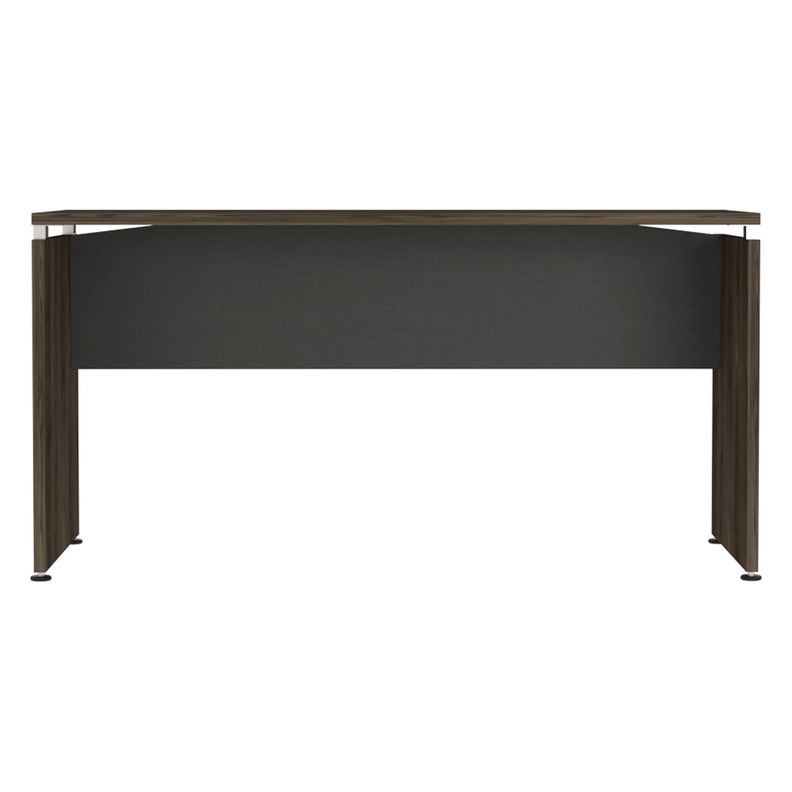 ESCRITORIO 75X150X60 CM FM-009N NEGRO Y CAFÉ OSCURO-1