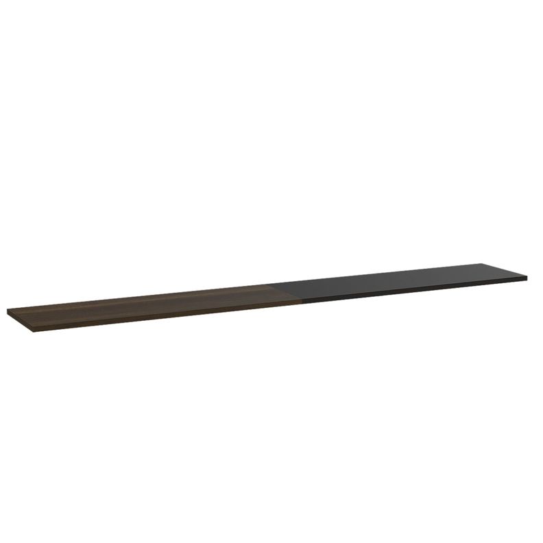 SET 2 REPISAS 160X25X1,5 CM FM-001O CAFÉ OSCURO Y NEGRO-1