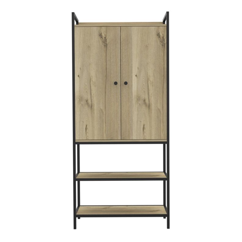 CLOSET 2 PUERTAS 5 REPISAS FM-029C CAFÉ CLARO-1