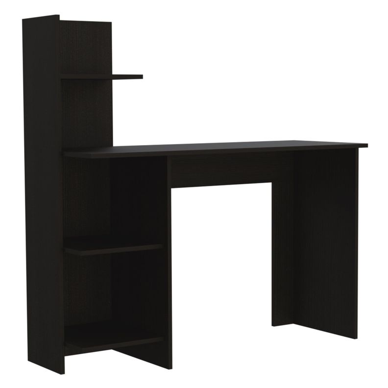 ESCRITORIO CON BIBLIOTECA 4 REPISAS FM-067N - NEGRO-0