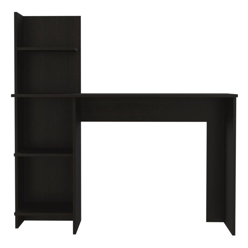 ESCRITORIO CON BIBLIOTECA 4 REPISAS FM-067N - NEGRO-1