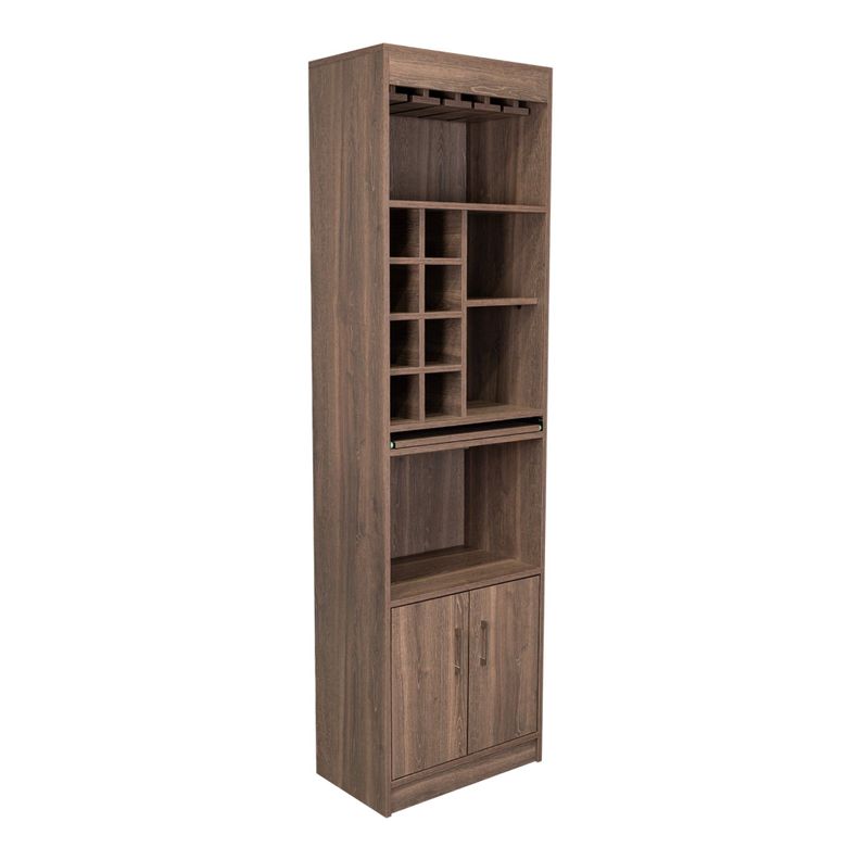 BAR ALTO 8 BOTELLEROS REPISA EXTENSIBLE FM-011O  CAFÉ OSCURO-0