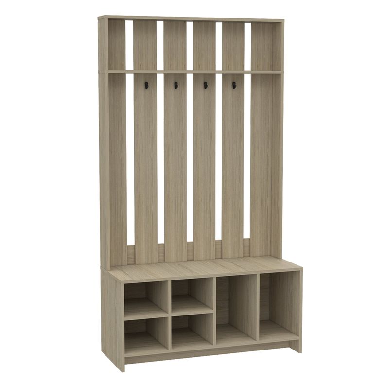Mueble Recibidor 7 Repisas Fm-001C Café Claro-0