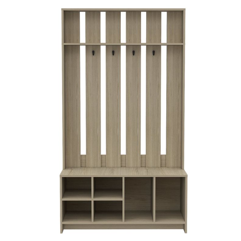 Mueble Recibidor 7 Repisas Fm-001C Café Claro-1