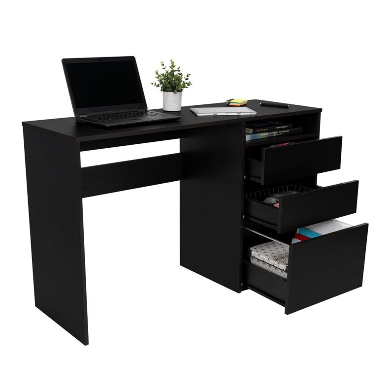 ESCRITORIO 3 CAJONES FM-049N - NEGRO-3