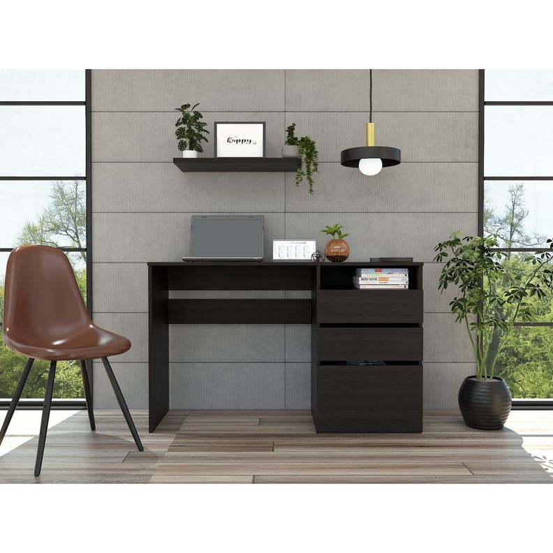 ESCRITORIO 3 CAJONES FM-049N - NEGRO-5