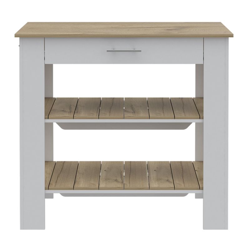 ISLA DE COCINA 101x93x50 CM FM-008B BLANCO-0