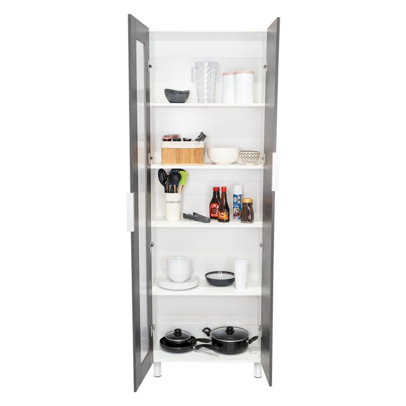 DESPENSA 2 PUERTAS FM-003G GRIS Y BLANCO-2