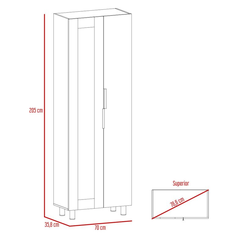 DESPENSA 2 PUERTAS FM-003G GRIS Y BLANCO-6