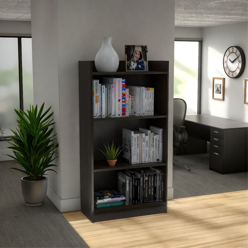 BIBLIOTECA ESTANTE 4 REPISAS  FM-009N NEGRO-4