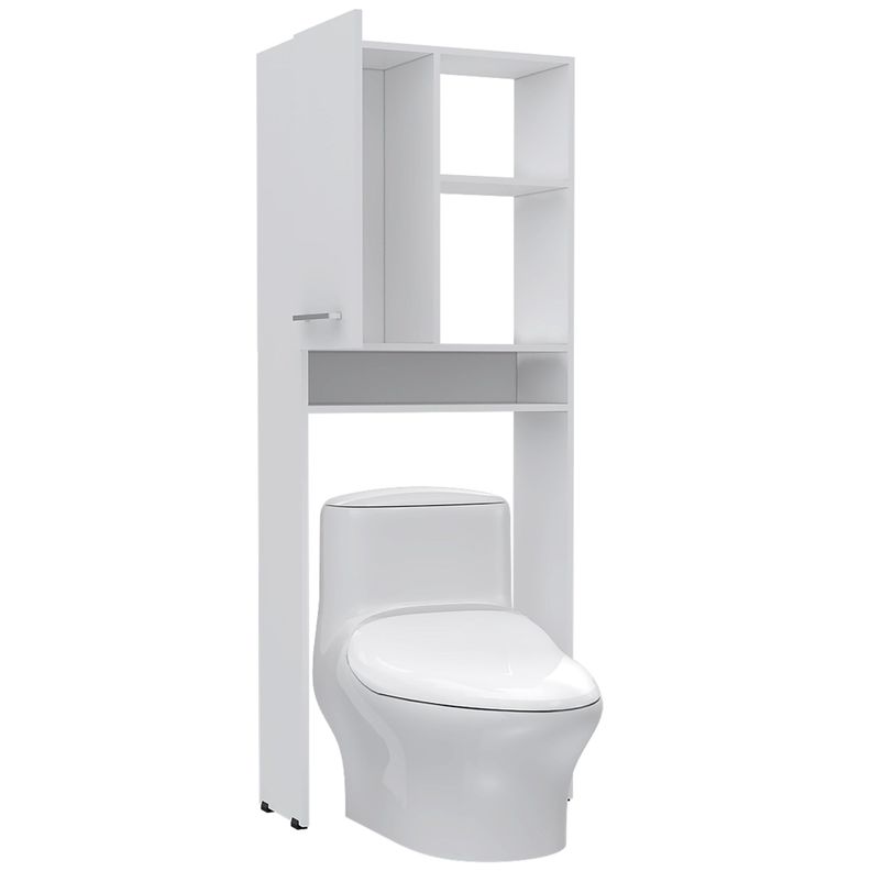 Estante Wc 1 Puerta 3 Repisas Fm-012B Blanco-2