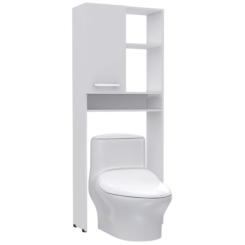 Estante Wc 1 Puerta 3 Repisas Fm-012B Blanco-3