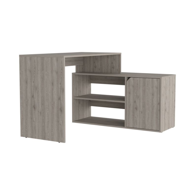 ESCRITORIO EN L 1 PUERTA 116,6X100X73,6 CM FM-033G GRIS-0