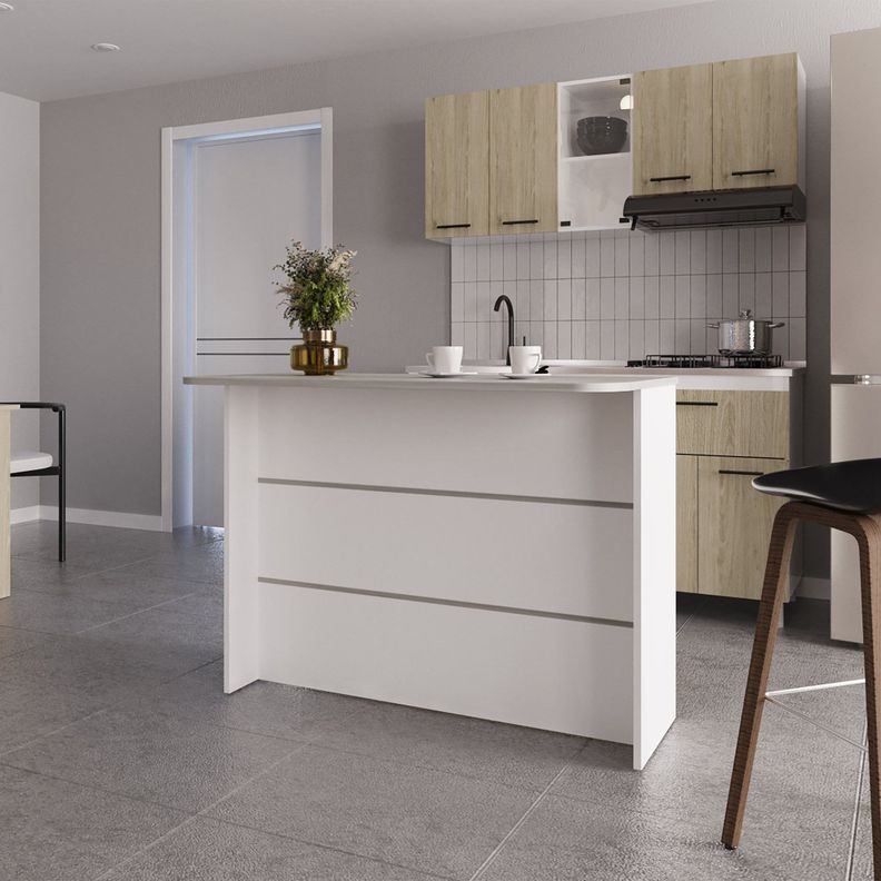 ISLA COCINA 120X60X90 CM FM-003G GRIS-4