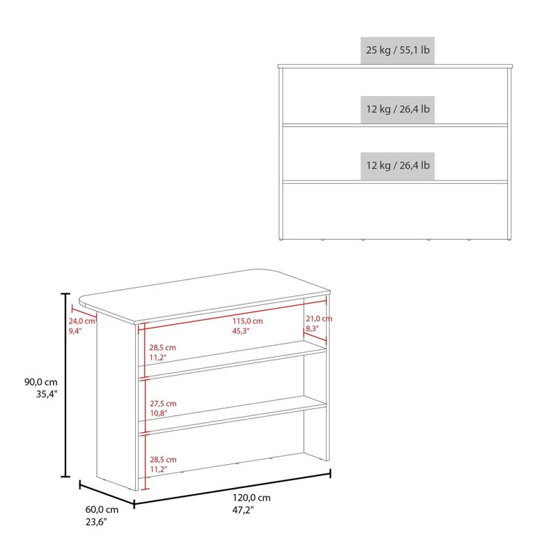 ISLA COCINA 120X60X90 CM FM-003G GRIS-6