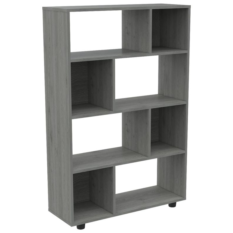 BIBLIOTECA MODULAR 8 REPISAS  FM-011G GRIS-0