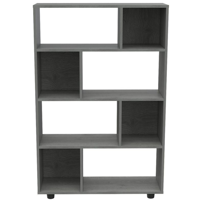 BIBLIOTECA MODULAR 8 REPISAS  FM-011G GRIS-1